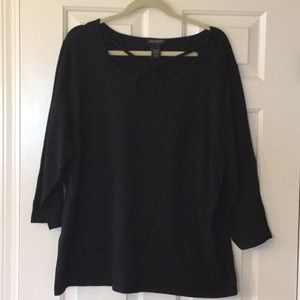 Lane Bryant Black 3/4 sleeve 22/24 sweater.
